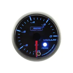 Wskaźnik Prosport Podciśnienie Stepper Motor Peak 52mm Blue największy sklep tuningowy w Polsce!