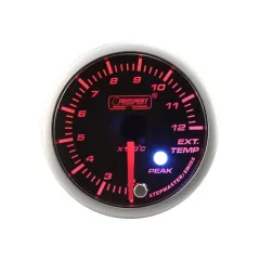 Wskaźnik Prosport EGT temperatura spalin Stepper Motor Peak 52mm Amber największy sklep tuningowy w Polsce!
