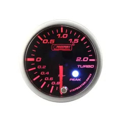 Wskaźnik Prosport Boost Turbo Stepper Motor Peak 52mm Amber największy sklep tuningowy w Polsce!