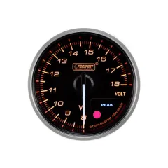 Wskaźnik Prosport Premium Napięcie 52mm Amber największy sklep tuningowy w Polsce!