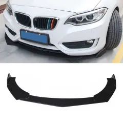 Uniwersalna dokładka splitter przedniego zderzaka BMW Czarny Połysk V5 największy sklep tuningowy w Polsce!