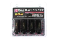 Kute nakrętki Racing D1Spec Stal 12x1,25 Czarne największy sklep tuningowy w Polsce!