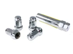 Kute nakrętki zabezpieczające D1Spec Stal 12x1,25 Silver największy sklep tuningowy w Polsce!