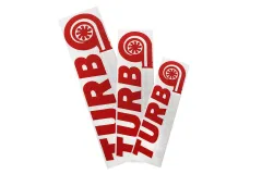 Naklejka TurboWorks Czerwono-Biała 50cm największy sklep tuningowy w Polsce!