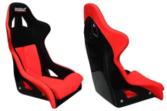 Fotel Sportowy Bimarco Cobra PRO Welur Red-Black FIA