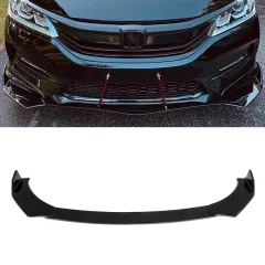 Uniwersalny splitter dokładka Honda Czarny Połysk V22 największy sklep tuningowy w Polsce!