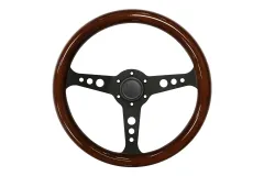 Kierownica sportowa 350mm Wood Style (drewno) Czarna największy sklep tuningowy w Polsce!