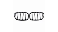 Grill sportowy pojedyncze żeberka Gloss Black BMW 1 F20 F21 przed liftem 2011-2015 największy sklep tuningowy w Polsce!