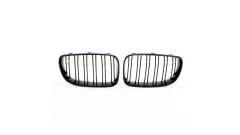Grill sportowy podwójne żeberka Gloss Black BMW 1 E81 E82 E87 E88 Facelift 2007-2011 największy sklep tuningowy w Polsce!