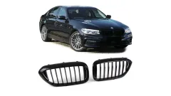 Grill sportowy pojedyncze żeberka Gloss Black BMW 5 G30 F90 G31 przed liftem 2017-2020 największy sklep tuningowy w Polsce!