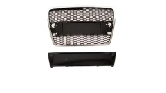 Grill sportowy Chrome & Gloss Black  AUDI A6 C6 (4F) Sedan Avant przed liftem 2004-2008 największy sklep tuningowy w Polsce!