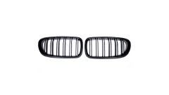 Grill sportowy podwójne żeberka Matt Black BMW 5 F10 F11 2010-2018 największy sklep tuningowy w Polsce!