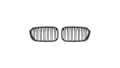 Grill sportowy podwójne żeberka Matt Black BMW 1 F20 F21 Facelift 2015-2019 największy sklep tuningowy w Polsce!