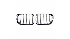 Grill sportowy pojedyncze żeberka Gloss Black BMW 3 E46 Compact przed liftem 1998-2001 największy sklep tuningowy w Polsce!