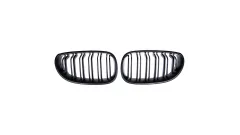 Grill sportowy podwójne żeberka Matt Black BMW 5 E60 E61 2003-2010 największy sklep tuningowy w Polsce!