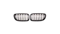 Grill sportowy podwójne żeberka Matt Black BMW 3 E90 E91 Facelift 2008-2011 największy sklep tuningowy w Polsce!