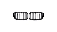 Grill sportowy podwójne żeberka Matt Black BMW 2 F22 F23 2013-2021 największy sklep tuningowy w Polsce!
