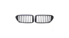 Grill sportowy pojedyncze żeberka Matt Black BMW 5 G30 F90 G31 przed liftem 2017-2020 największy sklep tuningowy w Polsce!
