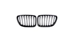 Grill sportowy pojedyncze żeberka Matt Black BMW X1 E84 2009-2015 największy sklep tuningowy w Polsce!