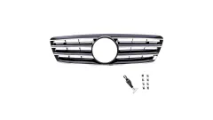 Grill sportowy Gloss Black 4S MERCEDES C-Class W203 S203 2000-2007 największy sklep tuningowy w Polsce!