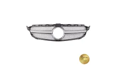 Grill sportowy Silver A-Type MERCEDES C-Class W205 S205 A205 C205 przed liftem 2014-2018 największy sklep tuningowy w Polsce!