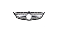 Grill sportowy Silver A-Type MERCEDES C-Class W205 S205 A205 C205 Facelift 2018-2021