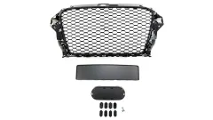 Grill sportowy Gloss Black W/O PDC AUDI A3 przed liftem 2012-2016 największy sklep tuningowy w Polsce!