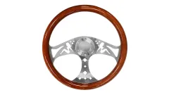 Kierownica sportowa 380mm Wood Style (drewno) największy sklep tuningowy w Polsce!