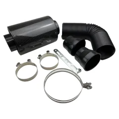Układ dolotowy Airbox Filtr stożkowy w obudowie 76mm CARBON ZESTAW największy sklep tuningowy w Polsce!