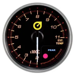 Wskaźnik New Auto Gauge EGT Temperatura spalin 52mm bursztynowy największy sklep tuningowy w Polsce!
