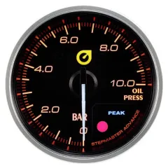 Wskaźnik New Auto Gauge ciśnienie oleju 60mm bursztynowy największy sklep tuningowy w Polsce!