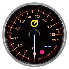 Wskaźnik New Auto Gauge Napięcie 52mm Volt bursztynowy największy sklep tuningowy w Polsce!