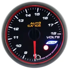 Wskaźnik New Auto Gauge Napięcie seria Stepper Motor Peak 52mm bursztynowy największy sklep tuningowy w Polsce!