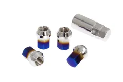Nakrętki kryte M12x1.5 Titanium Blue 16szt. największy sklep tuningowy w Polsce!