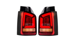 Zestaw Lamp Tylnych Dynamic LED Red Clear VW TRANSPORTER MULTIVAN T5 2010-2015