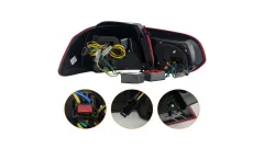 Zestaw Lamp Tylnych Dynamic LED Red Clear VW GOLF VI 2008-2012 największy sklep tuningowy w Polsce!