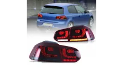 Zestaw Lamp Tylnych Dynamic LED Red Smoke VW GOLF VI 2008-2012 największy sklep tuningowy w Polsce!