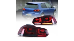 Zestaw Lamp Tylnych Dynamic LED Red Smoke VW GOLF VI 2008-2012