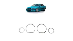 Dekory deski rozdzielczej Chrome BMW 3 E36 Compact 1990-1999 największy sklep tuningowy w Polsce!