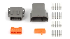 Zestaw wtyczek i pinów pasujących złączy Deutsch DTM-12 (7,5 Amperów).