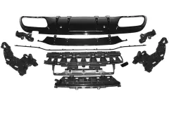 Dyfuzor dokładka GLOSSY BLACK SPORT MERCEDES W205 18- największy sklep tuningowy w Polsce!