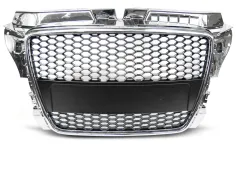 Grill Atrapa SPORT CHROME AUDI A3 (8P) SPORT 04.08-07.12 największy sklep tuningowy w Polsce!
