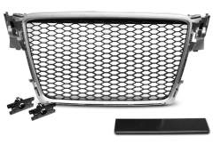 Grill Atrapa SPORT SILVER AUDI A4 B8 08-11