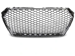 Grill Atrapa SPORT CHROME Czarny fit AUDI A4 B9 15-19