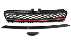 Grill Atrapa SPORT Czarny RED VW GOLF 7 13-17