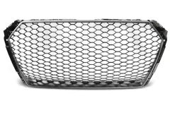 Grill Atrapa SPORT Matowy GRAY SILVER AUDI A4 B9 15-19 największy sklep tuningowy w Polsce!
