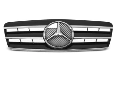 Grill Atrapa SPORT Czarny CHROME MERCEDES CLK W208 96-02