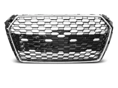 Grill Atrapa SPORT CHROME Czarny fit AUDI A4 B9 15-19