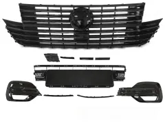 Grill Atrapa W/BUMPER ELEMENT W/LOGO BASE Czarny połysk VW T6.1 20- największy sklep tuningowy w Polsce!