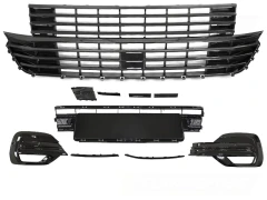 Grill Atrapa W/BUMPER ELEMENT Czarny połysk VW T6.1 20-